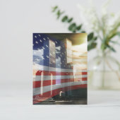 世界貿易センター国旗 ポストカード (スタンド正面)