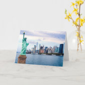世界貿易センター自由の女神 カード (黄色い花)