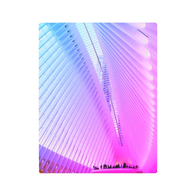 世界貿易センター輸送ハブNY メタルプリント (正面)