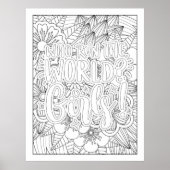 世界走女子が自分で色づけるのは ポスター (正面)