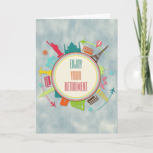 世界退職した旅行 カード (正面)