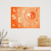 世界通貨 ポスター (キッチン)