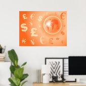 世界通貨 ポスター (ホームオフィス)