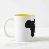 世界連合のTadyasエチオピアのアフリカのアムハラ語 ツートーンマグカップ (左)