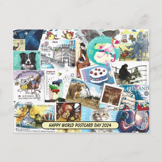 世界郵便はがき日 – その他の切手はがき ポストカード (正面)