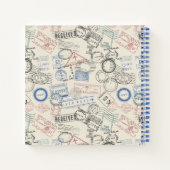 世界郵便切手パターン ノートブック (裏面)