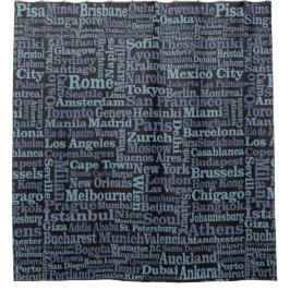 世界都市シャワーカーテン シャワーカーテン