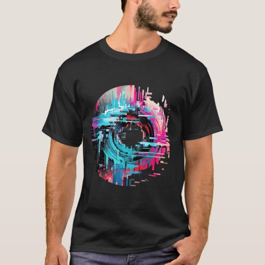 世界都市生活楽天的おもしろい抽象芸術 Tシャツ (正面)