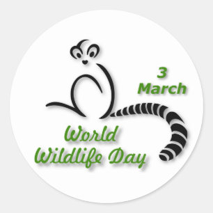 世界野生生物の日 3月3日 ラウンドシール