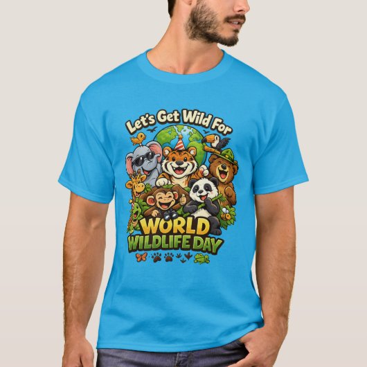 世界野生生物の日Tシャツ Tシャツ (正面)