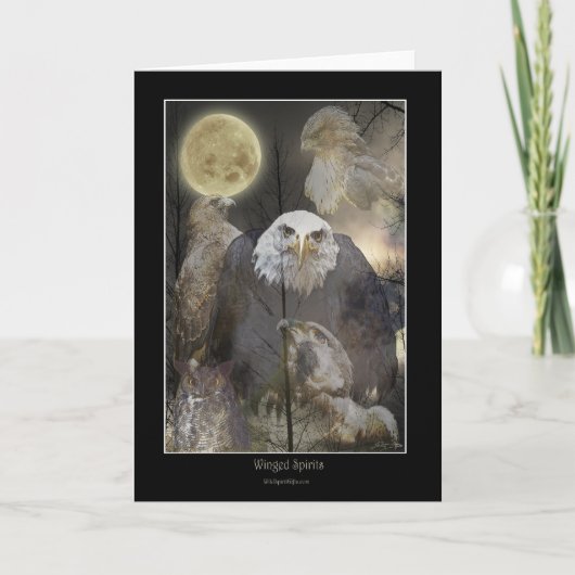 世界野生生物コレクションの鳥類 サンキューカード (正面)