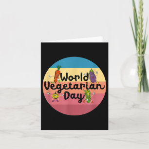 世界野菜の日 プラントベース ベジタリアンTシャツ カード