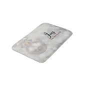 世界銀のクリスマスボエレガントールへの喜び バスマット (アングル)