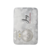 世界銀のクリスマスボエレガントールへの喜び バスマット (正面縦)