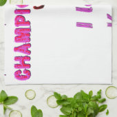 世界陸上ケニアランナー:大好き キッチンタオル (折り畳み)