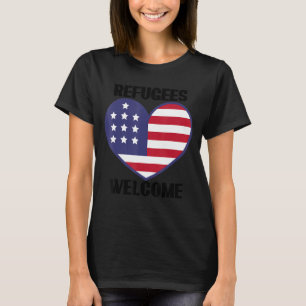 世界難民の日の人権の反人種主義の移民 Tシャツ