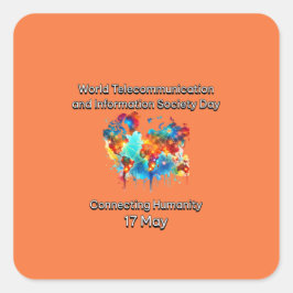 世界電気通信・情報学会の日 スクエアシール