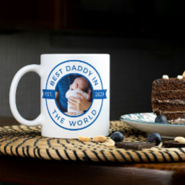 世界青色年の父最高の父の日の父 コーヒーマグカップ