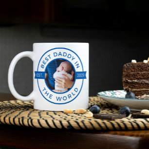 世界青色年の父最高の父の日の父 コーヒーマグカップ
