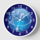 世界音楽 壁時計 (正面)