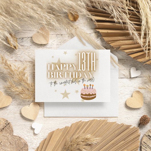 世界頭が切れるの金ゴールドケーキ誕生日カード シーズンカード