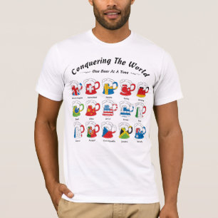 世界1ビールを一度に征服します Tシャツ