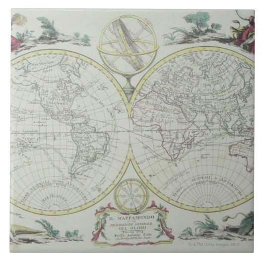 世界18の地図 タイル (正面)