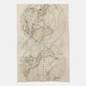 世界2の地図 キッチンタオル (縦)