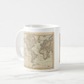 世界2の地図 コーヒーマグカップ (正面左)
