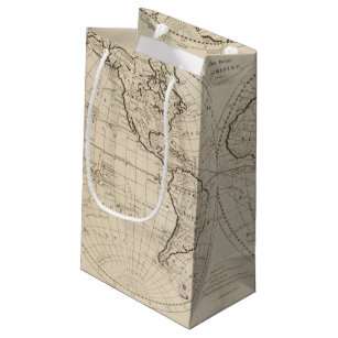世界2の地図 スモールペーパーバッグ
