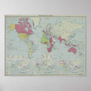世界2の地図 ポスター