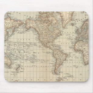 世界2の地図 マウスパッド