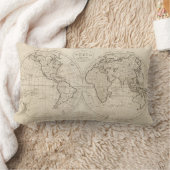 世界2の地図 ランバークッション (ブランケット)