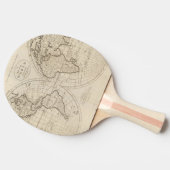 世界2の地図 卓球ラケット (横)