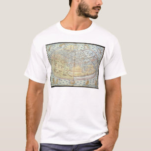 世界2の地図 Tシャツ