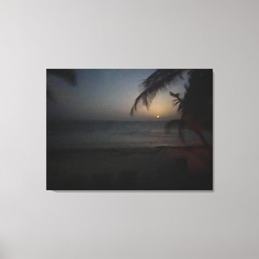 世界2祝：おやすみ玉月 キャンバスプリント (正面)