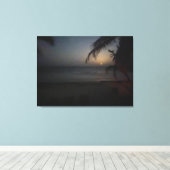 世界2祝：おやすみ玉月 キャンバスプリント (インサイチュ (ウッドフロア))