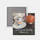 世界2祝:全国熱いお茶の日 マグネット (正面/裏面)