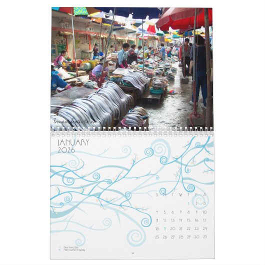 世界2009のカレンダーのまわり カレンダー (1月 2026)