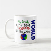 世界2 (お父さん)の最も最高のなエンジニア コーヒーマグカップ (左)