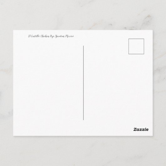 世界2:チ祝ェン・イツァーからの挨拶! ポストカード (裏面)