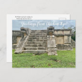 世界2:チ祝ェン・イツァーからの挨拶!位置 ポストカード (正面/裏面)