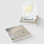 世界2：チ祝ェン・イツァー素晴らしボールコート ストーンコースター (横)