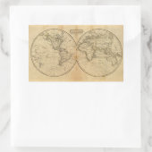 世界2 長方形シール (バッグ)