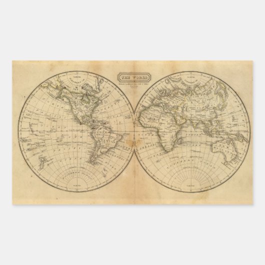 世界2 長方形シール (正面)