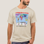 世界2.1の地図 Tシャツ (正面)