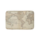 世界2 2の地図 バスマット (正面)