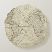 世界2 2の地図 ラウンドクッション (裏面)