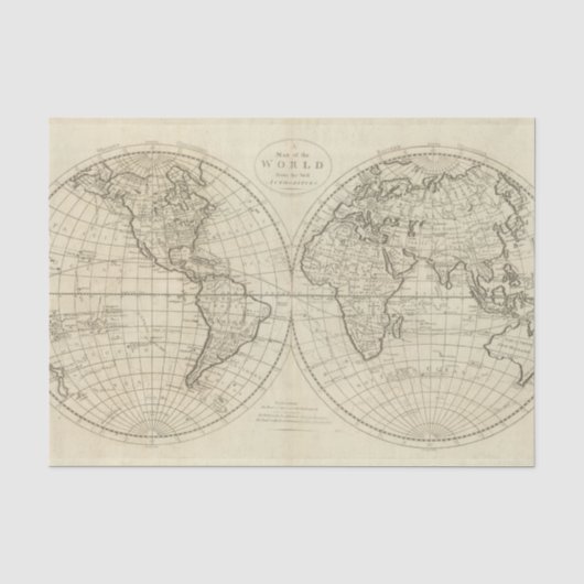 世界2 2の地図 薄葉紙 (正面)