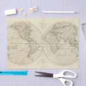 世界2 2の地図 薄葉紙 (クラフト)